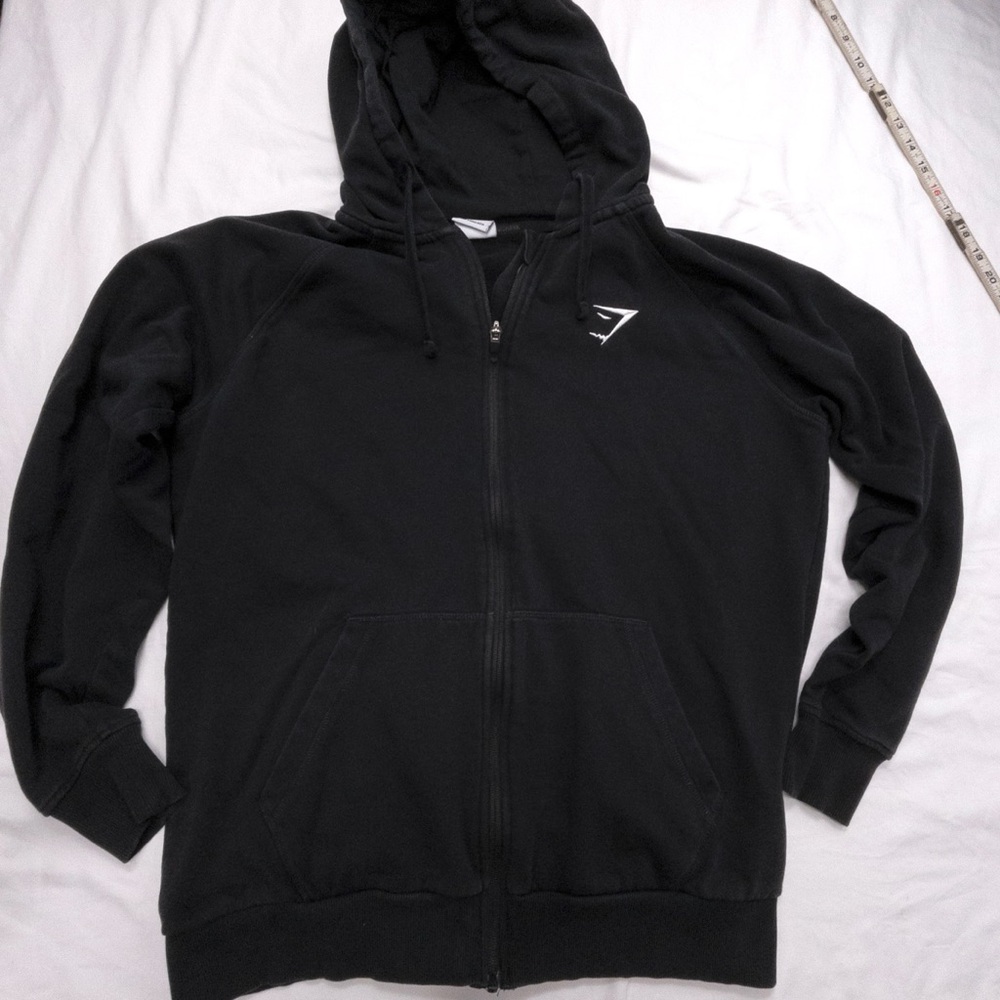 Men’s Gymshark Black Full Zip Hoodie